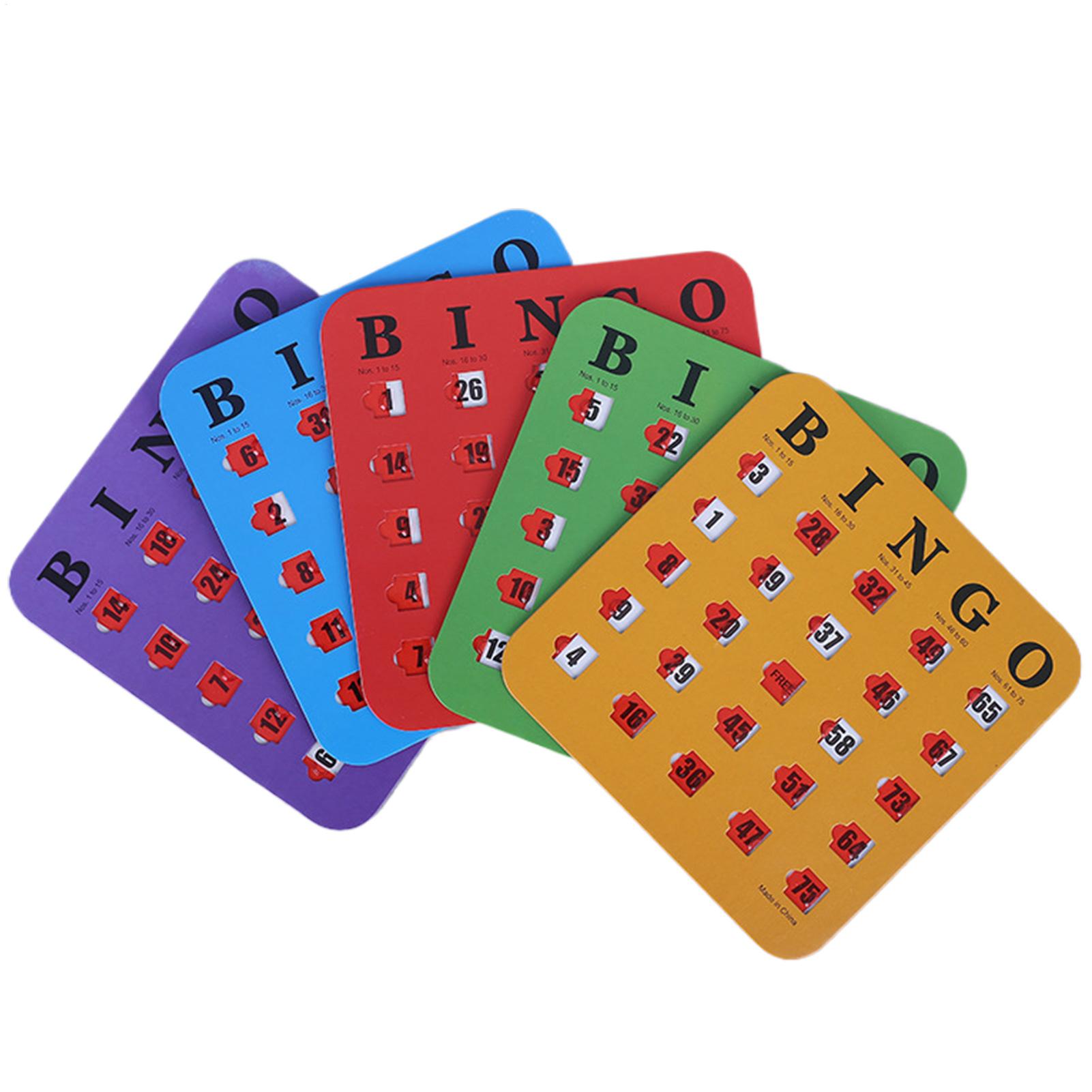 Party Games Bingo - 5 tarjetas de juego de bingo