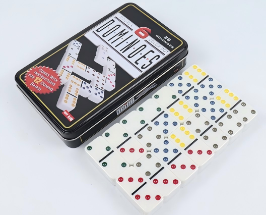 Party Games Box - Elegante Juego de Dominó Doble Seis
