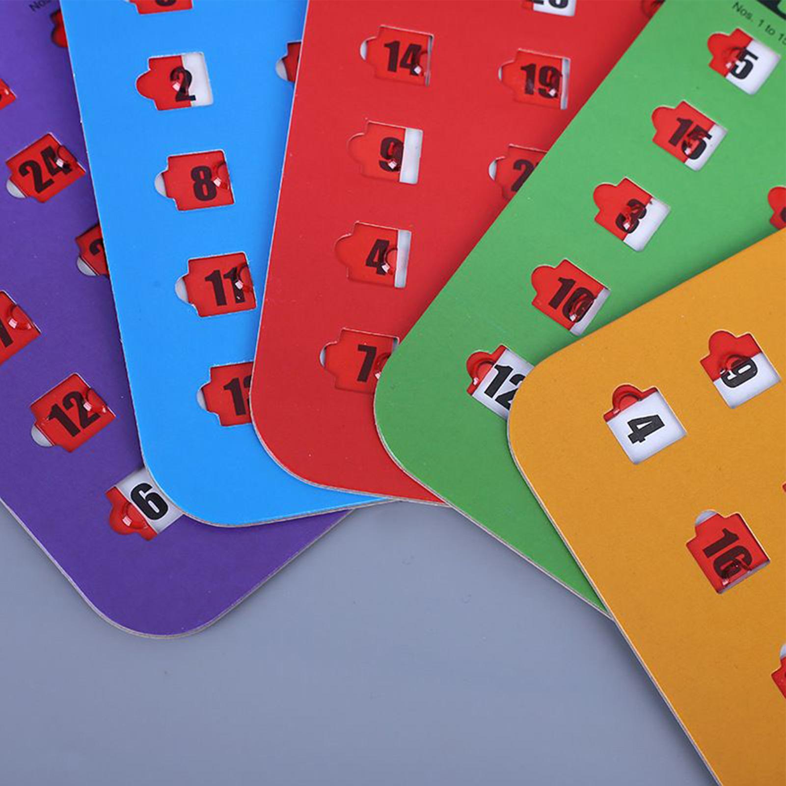 5 tarjetas de juego de bingo d - Party Games Bingo reseña y precio