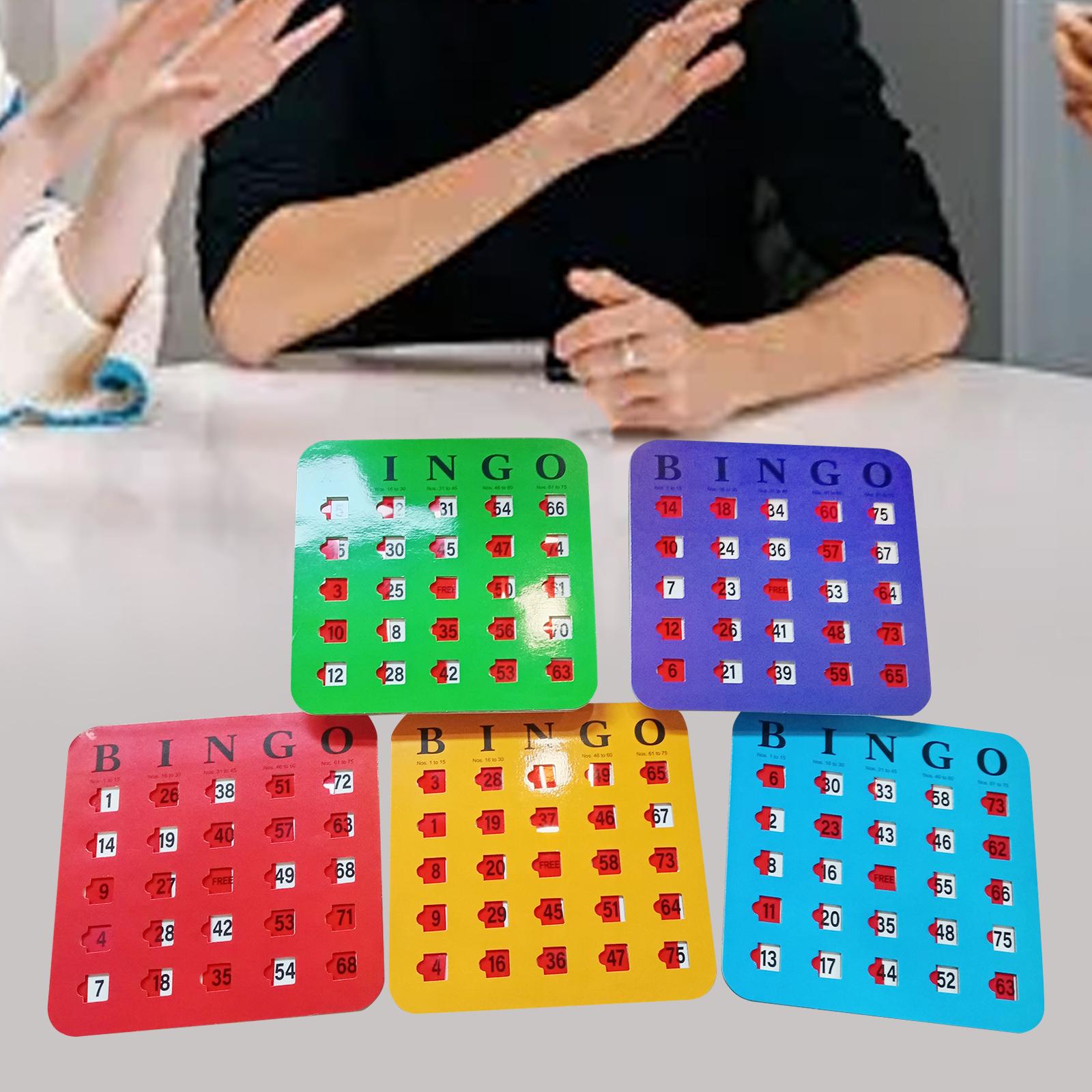 5 piezas de cartón de bingo co - Party Games Bingo reseña y precio